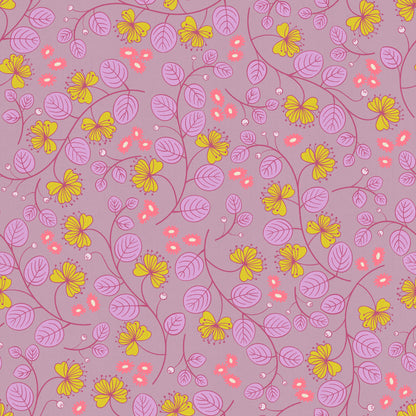 Rashida Coleman Hale Ruby Star Society Moda Fabrics Lofi Linens Caper Floral RS1133 21CL Lilac