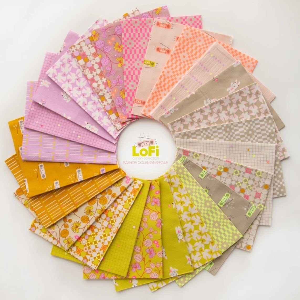 Rashida Coleman Hale Ruby Star Society Moda Fabrics Lofi Linens Fat Quarter Bundle