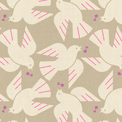 Rashida Coleman Hale Ruby Star Society Moda Fabrics Lofi Linens Flock Yeah RS1131 17CL Khaki