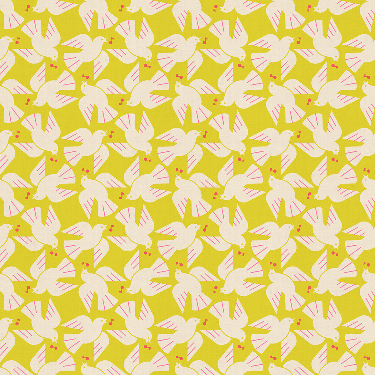 Rashida Coleman Hale Ruby Star Society Moda Fabrics Lofi Linens Flock Yeah RS1131 19CL Citron