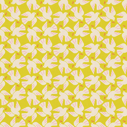 Rashida Coleman Hale Ruby Star Society Moda Fabrics Lofi Linens Flock Yeah RS1131 19CL Citron