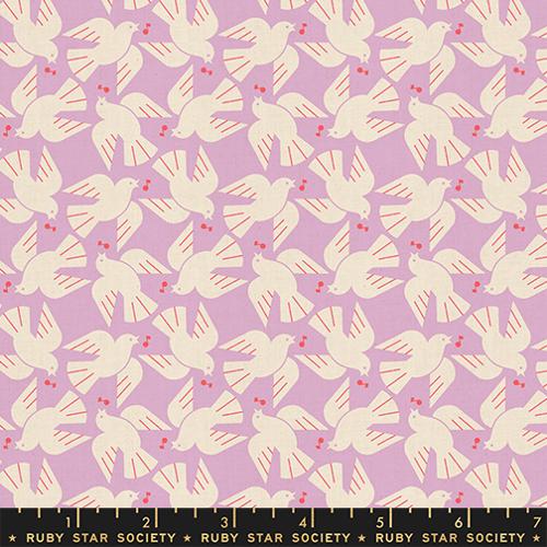 Rashida Coleman Hale Ruby Star Society Moda Fabrics Lofi Linens Flock Yeah RS1131 23CL Wisteria