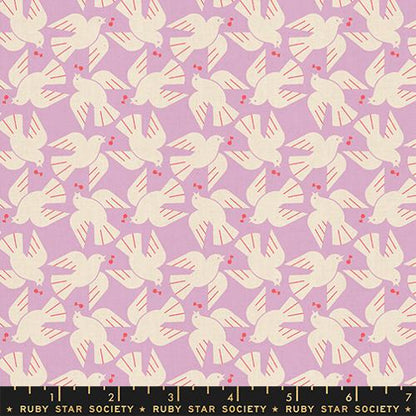 Rashida Coleman Hale Ruby Star Society Moda Fabrics Lofi Linens Flock Yeah RS1131 23CL Wisteria