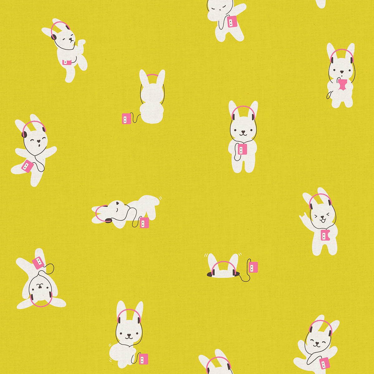 Rashida Coleman Hale Ruby Star Society Moda Fabrics Lofi Linens Rabbeats RS112917CL Citron