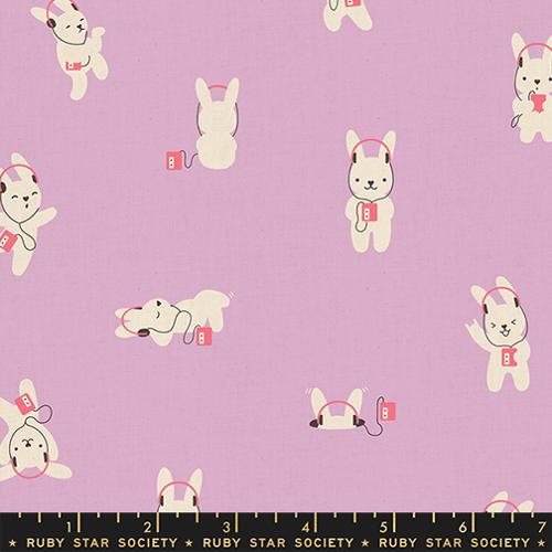 Rashida Coleman Hale Ruby Star Society Moda Fabrics Lofi Linens Rabbeats RS112921CL Wisteria