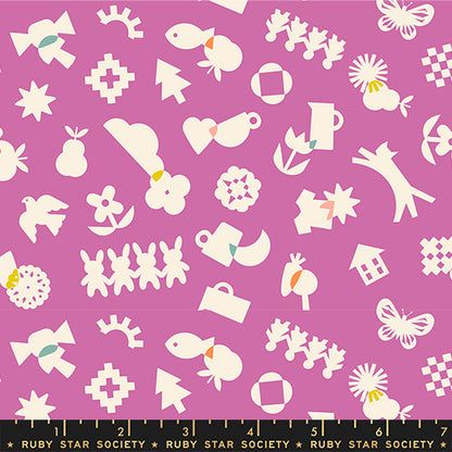 Rashida Coleman Hale Ruby Star Society Moda Fabrics Paper Cuts 2 All Goods RS1108 15 Heliotrope