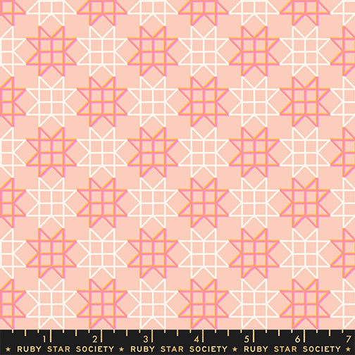 Rashida Coleman Hale Ruby Star Society Moda Fabrics Paper Cuts 2 Paper Star RS1114 15 Peach Puff