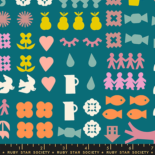 Rashida Coleman Hale Ruby Star Society Moda Fabrics Paper Cuts 2 Together RS1107 15 Storytime