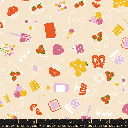 Rashida Coleman Hale Ruby Star Society Moda Fabrics Persimmon Bun E's Market RS1119 11 Shell