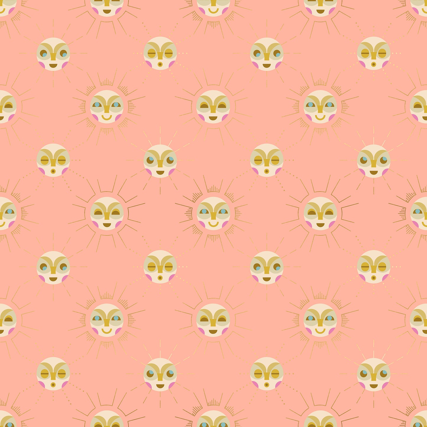 Rashida Coleman Hale Ruby Star Society Moda Fabrics Stellar Sunnymoon Peach RS1006-11M