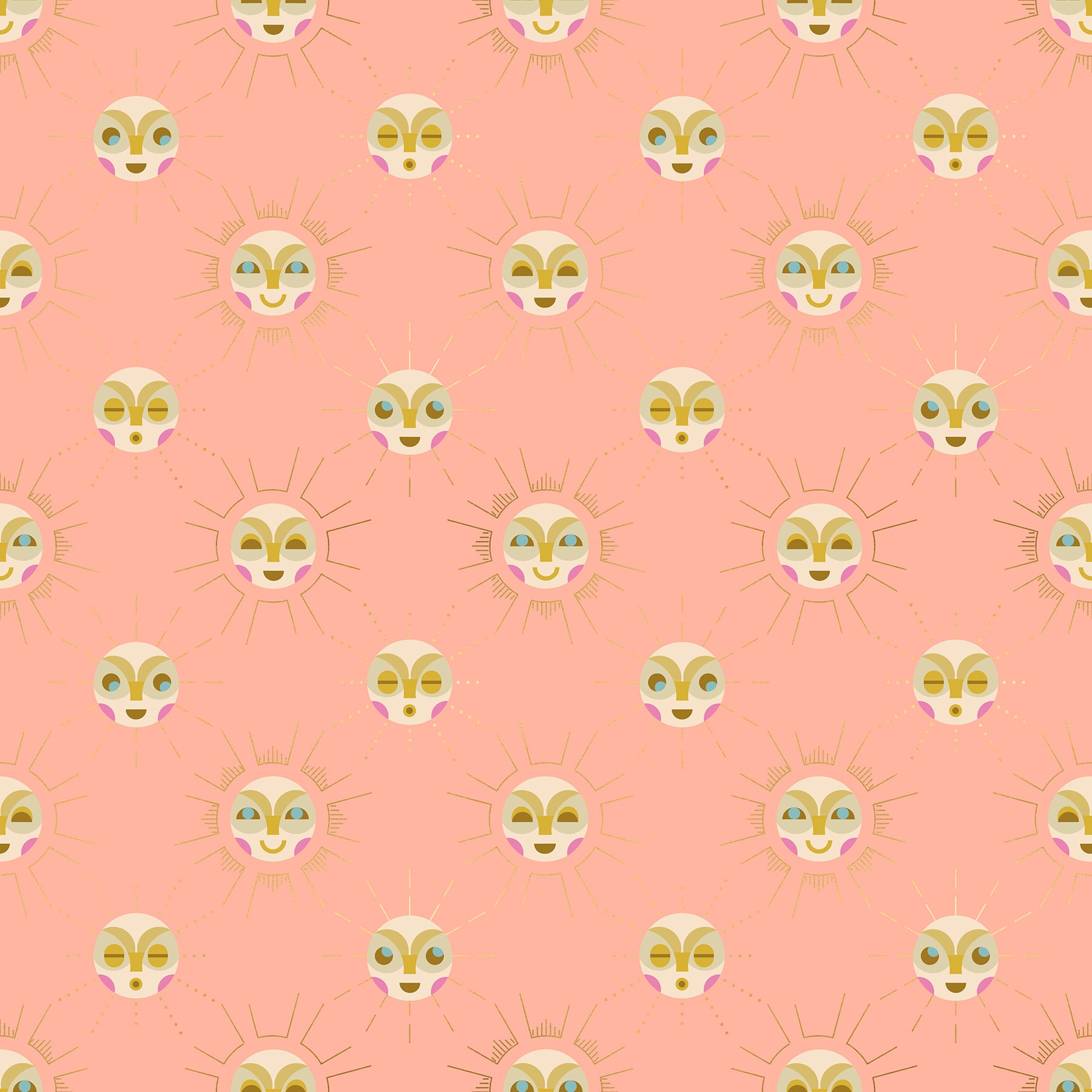 Rashida Coleman Hale Ruby Star Society Moda Fabrics Stellar Sunnymoon Peach RS1006-11M