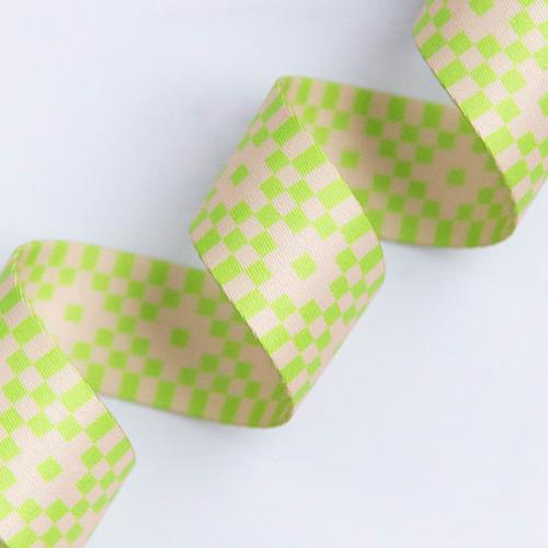 Rashida Coleman Hale Ruby Star Society Moda Fabrics Stitch Supply Co. Bitmapped Neon Yellow 1.5" Webbing SSCWEB41