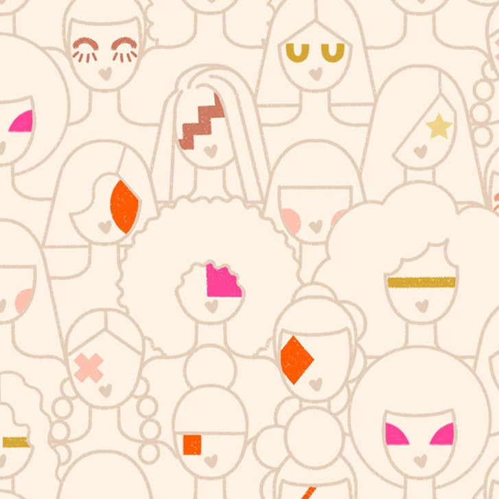 Rashida Coleman Hale Ruby Star Society Moda Fabrics Sunbeam Rebel Rebel RS105611 Natural