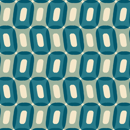 Rashida Coleman Hale Ruby Star Society Moda Fabrics To and Fro Ooos Teal  RS106813