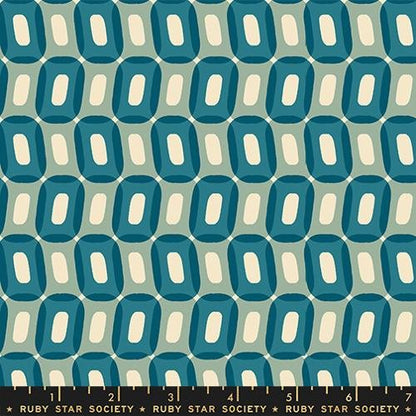 Rashida Coleman Hale Ruby Star Society Moda Fabrics To and Fro Ooos Teal  RS106813