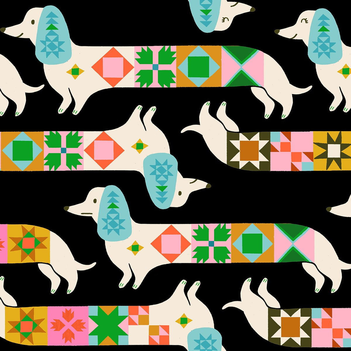 Ruby Star Society Moda Fabrics 1 800 Notion Quilty Dog RS5213 13 Soft Black