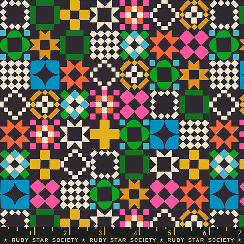 Ruby Star Society Moda Fabrics 1 800 Notion Quilty as Charged RS5215 14 Black