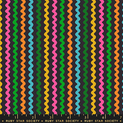 Ruby Star Society Moda Fabrics 1 800 Notion Ric Rac RS5209 16 Soft Black