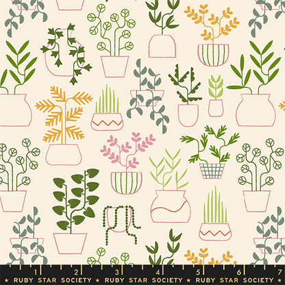Ruby Star Society Moda Fabrics Calathea Plant Life Natural RS5184 11