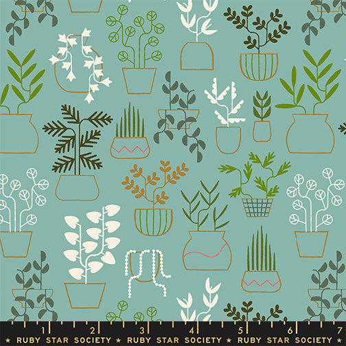 Ruby Star Society Moda Fabrics Calathea Plant Life Water RS5184 14
