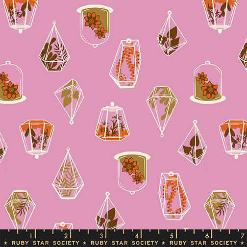 Ruby Star Society Moda Fabrics Calathea Terrariums Kiss RS518312