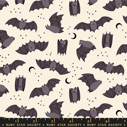 Ruby Star Society Moda Fabrics Freaky Familiars Fat Bats RS5194 11 Natural