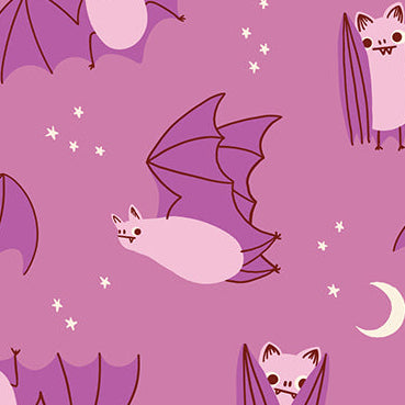 Ruby Star Society Moda Fabrics Freaky Familiars Fat Bats RS5194 13 Heliotrope