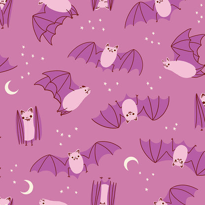 Ruby Star Society Moda Fabrics Freaky Familiars Fat Bats RS5194 13 Heliotrope