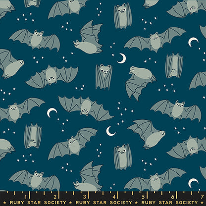 Ruby Star Society Moda Fabrics Freaky Familiars Fat Bats RS5194 14 Galaxy