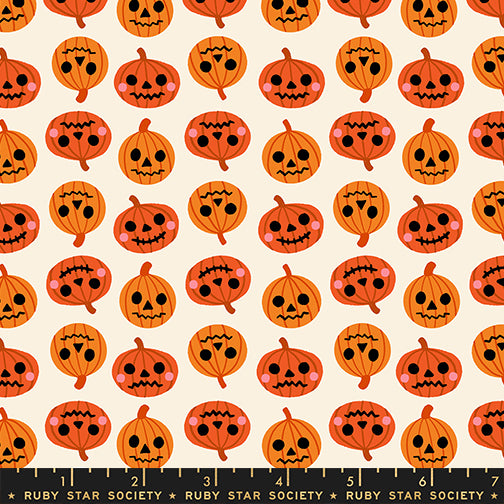 Ruby Star Society Moda Fabrics Freaky Familiars Pumpkin Patch RS5196 11 Orange