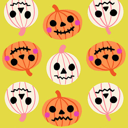 Ruby Star Society Moda Fabrics Freaky Familiars Pumpkin Patch RS5196 12 Citron