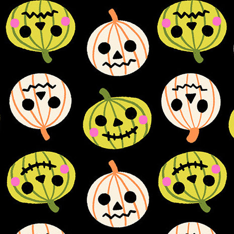 Ruby Star Society Moda Fabrics Freaky Familiars Pumpkin Patch RS5196 14 Black