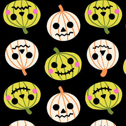 Ruby Star Society Moda Fabrics Freaky Familiars Pumpkin Patch RS5196 14 Black