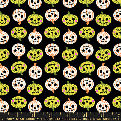 Ruby Star Society Moda Fabrics Freaky Familiars Pumpkin Patch RS5196 14 Black
