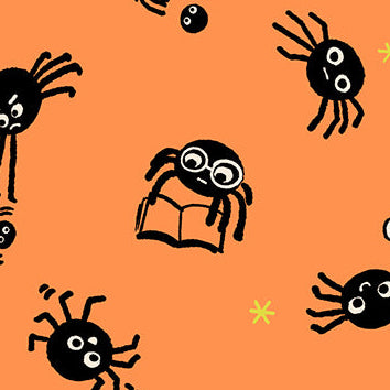Ruby Star Society Moda Fabrics Freaky Familiars Spider Sense RS5191 13 Pumpkin