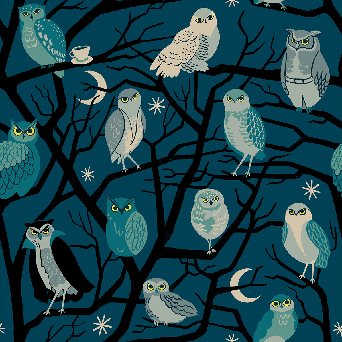 Ruby Star Society Moda Fabrics Freaky Familiars Who Cooks For You RS5190 12 Galaxy
