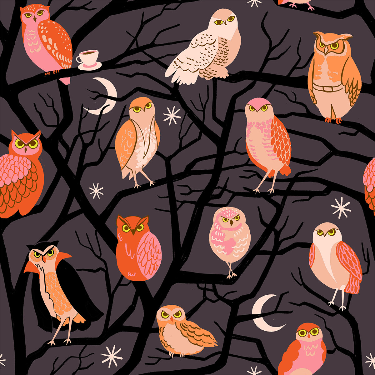 Ruby Star Society Moda Fabrics Freaky Familiars Who Cooks For You RS5190 13 Eggplant