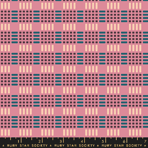 Ruby Star Society Moda Fabrics Geometry Parallel RS5173 14 Plum