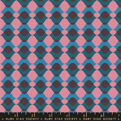 Ruby Star Society Moda Fabrics Geometry Ripple RS5171 13 Eggplant
