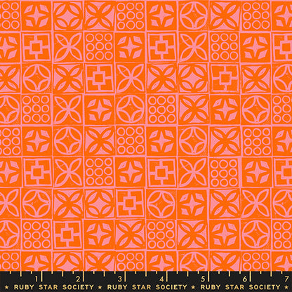 Ruby Star Society Moda Fabrics Poolside Too Architectural Blocks RS5201 13 Goldfish 