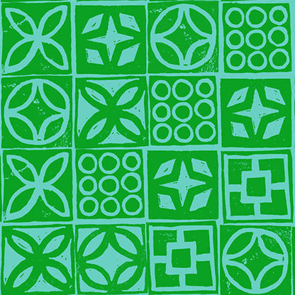 Ruby Star Society Moda Fabrics Poolside Too Architectural Blocks RS5201 15 Verdant