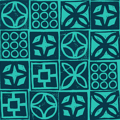 Ruby Star Society Moda Fabrics Poolside Too Architectural Blocks RS5201 16 Peacock