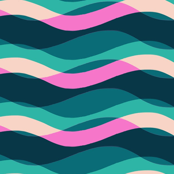 Ruby Star Society Moda Fabrics Poolside Too Poolside Waves RS5198 15 Peacock
