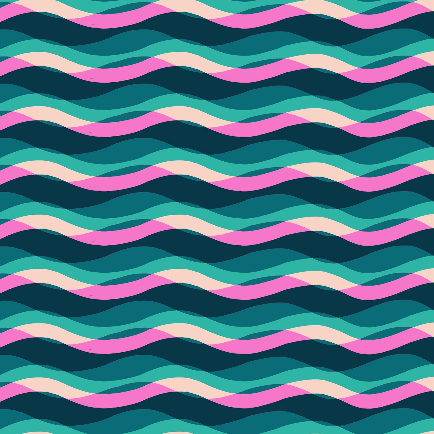 Ruby Star Society Moda Fabrics Poolside Too Poolside Waves RS5198 15 Peacock