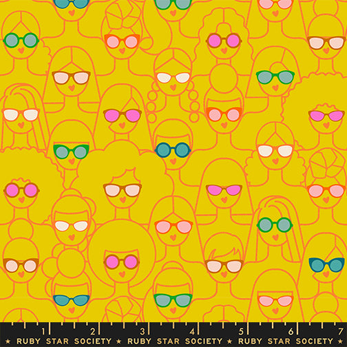 Ruby Star Society Moda Fabrics Poolside Too Shine Girl Shine RS5202 12 Golden Hour