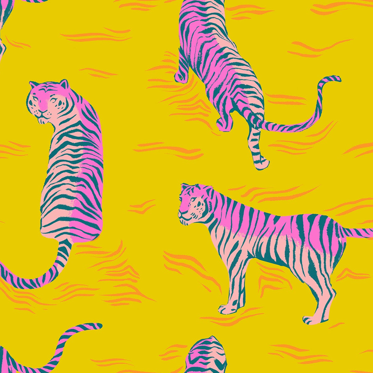 Ruby Star Society Moda Fabrics Poolside Too Tigress RS5203 11 Golden Hour