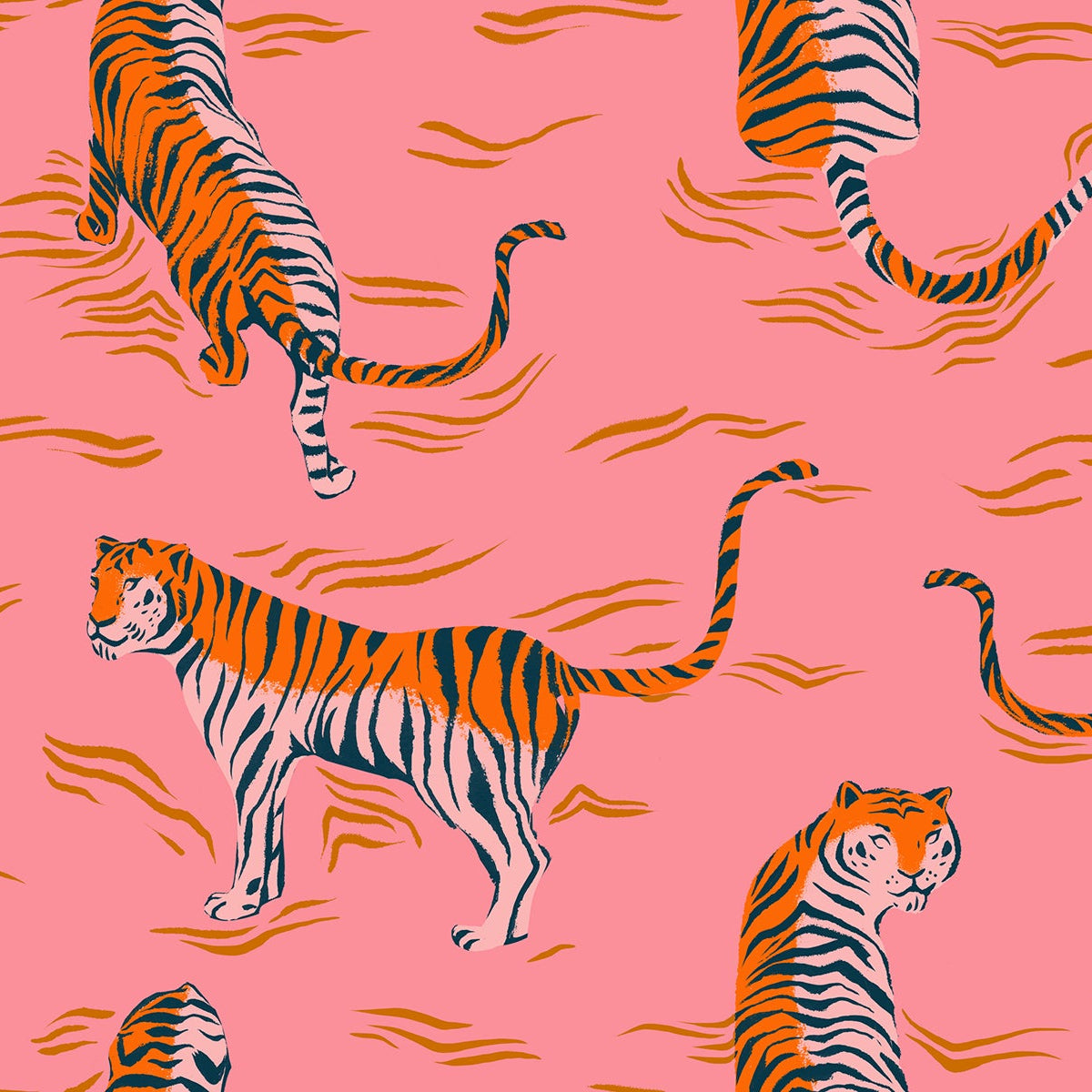 Ruby Star Society Moda Fabrics Poolside Too Tigress RS5203 12 Sorbet