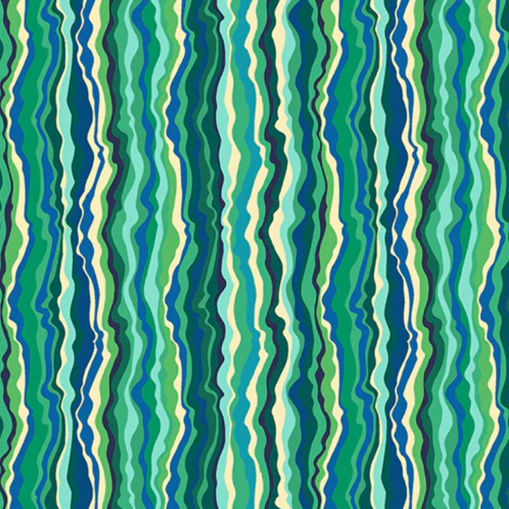 Sally Kelly Windham Fabrics Botanica Shimmer Jade 54018-10