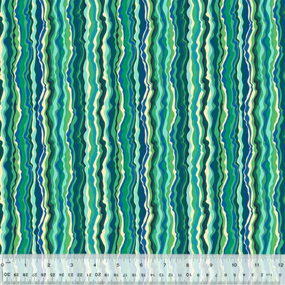 Sally Kelly Windham Fabrics Botanica Shimmer Jade 54018-10