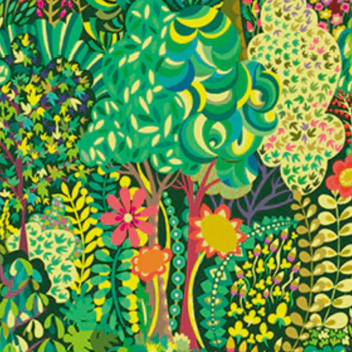 Sally Kelly Windham Fabrics Paradiso Avalon 52648D-3 Green